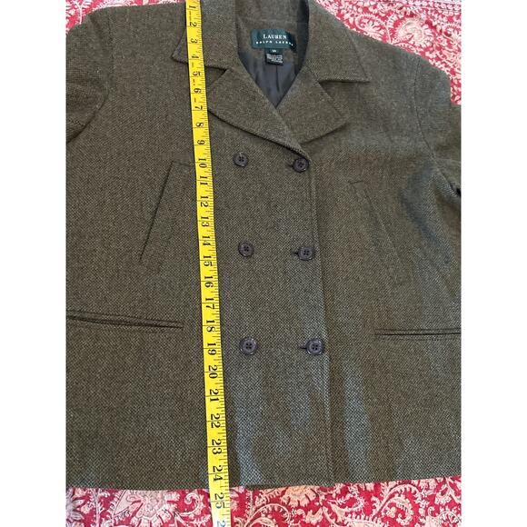 Lauren Ralph Lauren Lamb's Wool Double Breasted Jacket - Picture 10 of 10
